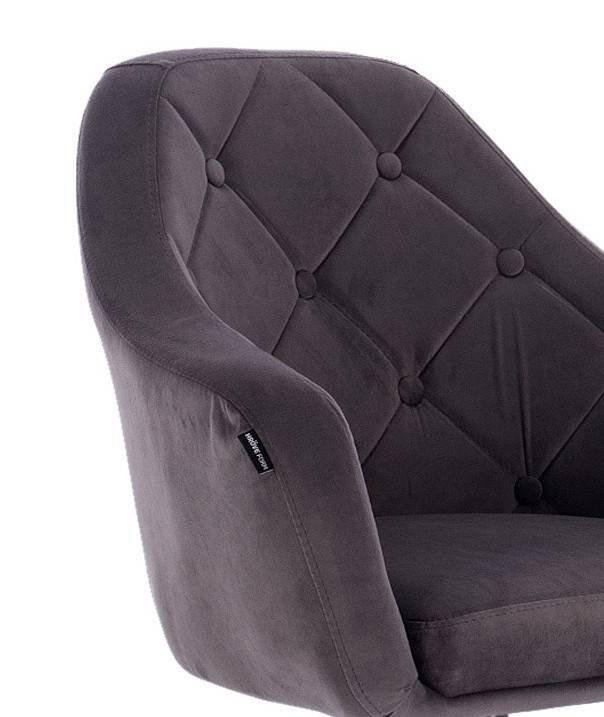 Крісло перукарське HR830 Графітовий (HR830В) - фото 2 Крісло перукарське HR830 Графітовий (HR830В) - фото 2