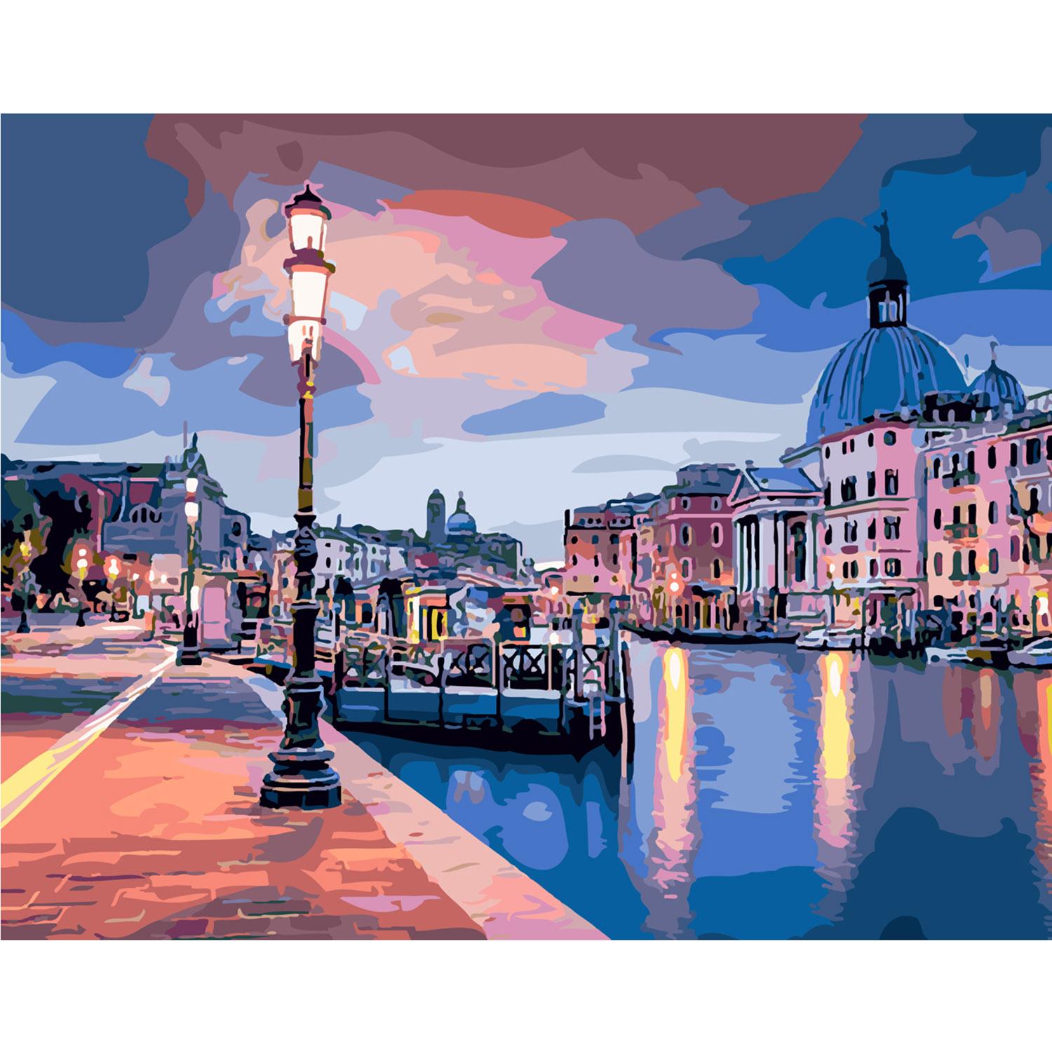 Картина по номерам Strateg Вечерний Будапешт 40х50 см (SY6118)