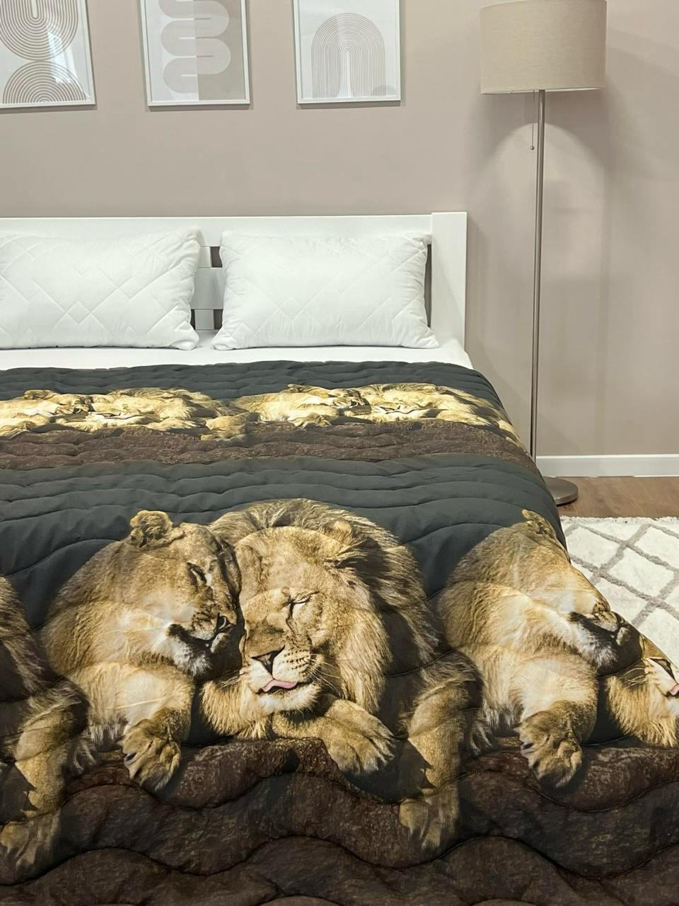 Ковдра літня двостороння з малюнком двоспальна 180x210 см Шоколадна - фото 3 Ковдра літня двостороння з малюнком двоспальна 180x210 см Шоколадна - фото 3