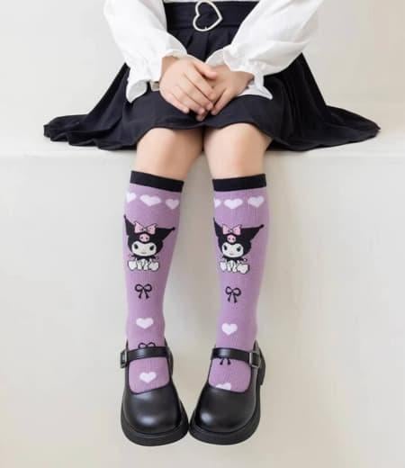 Набор носки/гольфы детские Куроми стиль аниме Мелоди от 3 до 14 лет 4 шт. Сиреневый (2624436979) - фото 2 Набор носки/гольфы детские Куроми стиль аниме Мелоди от 3 до 14 лет 4 шт. Сиреневый (2624436979) - фото 2