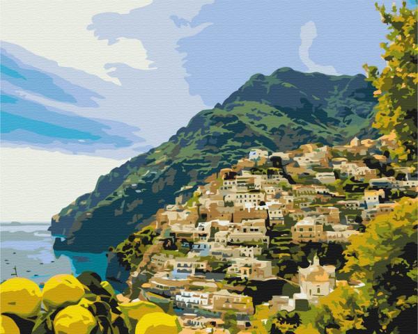 Картина по номерам Brushme Городок в зелени 40х50 см в термопакете (BS52715)