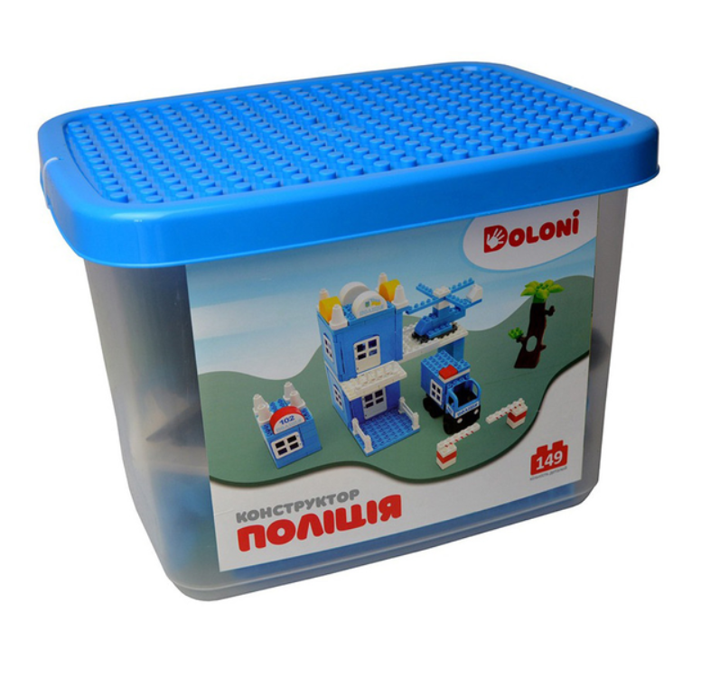 Конструктор Doloni Полиция в боксе 149 дет. (013888/36)