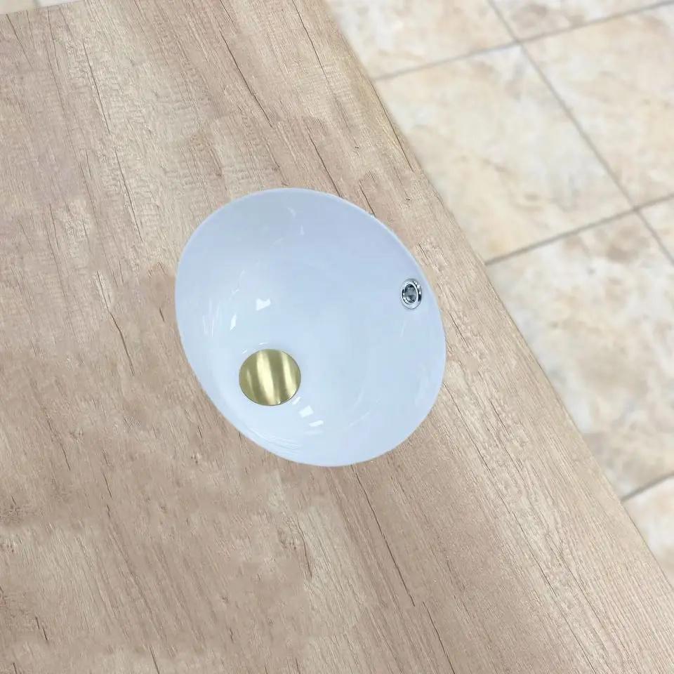 Раковина врізна VBI Mestre S овальна 285x330 мм Білий (RM-VBI-018008) - фото 3 Раковина врізна VBI Mestre S овальна 285x330 мм Білий (RM-VBI-018008) - фото 3