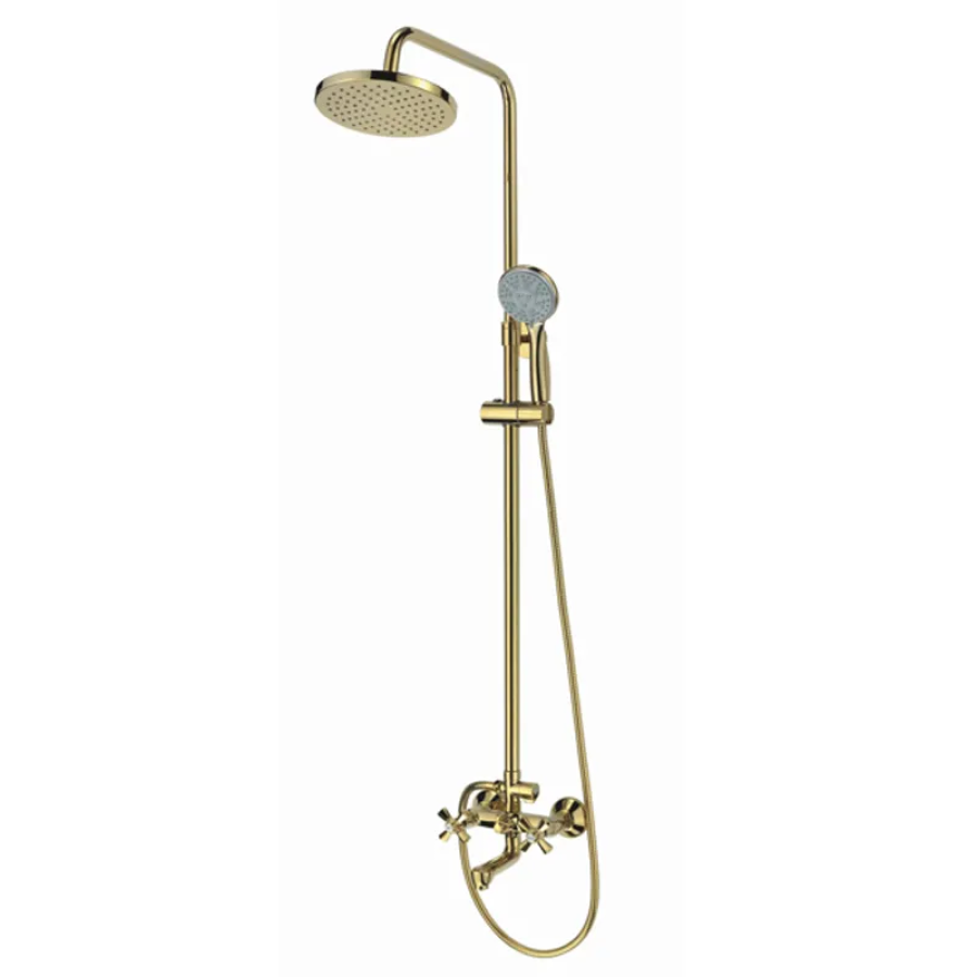 Душевая колонна со смесителем MIXXUS Premium Retro Gold-009-J Gold (MI5852)