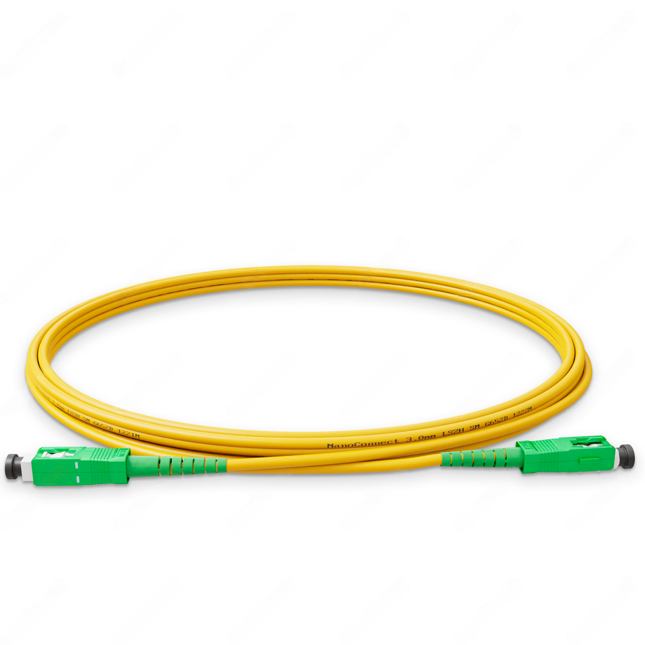 Патч-корд оптический Simplex SC/APC-SC/APC LSZH Singlemode G.652.D 3 мм 5 м Желтый (2563285698)