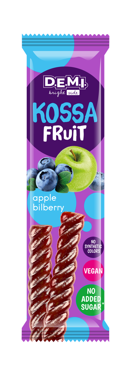 Пастила фруктова Kossa Fruit Чорниця 15 г (2603674577)