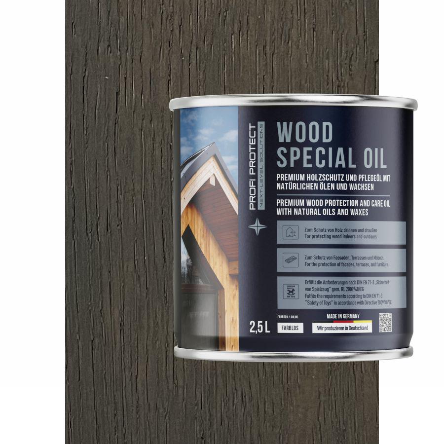 Олія для терасної дошки ProfiProtect Wood Special Oil з воском 2,5 л Umbra Grau eiche (24648725) - фото 1