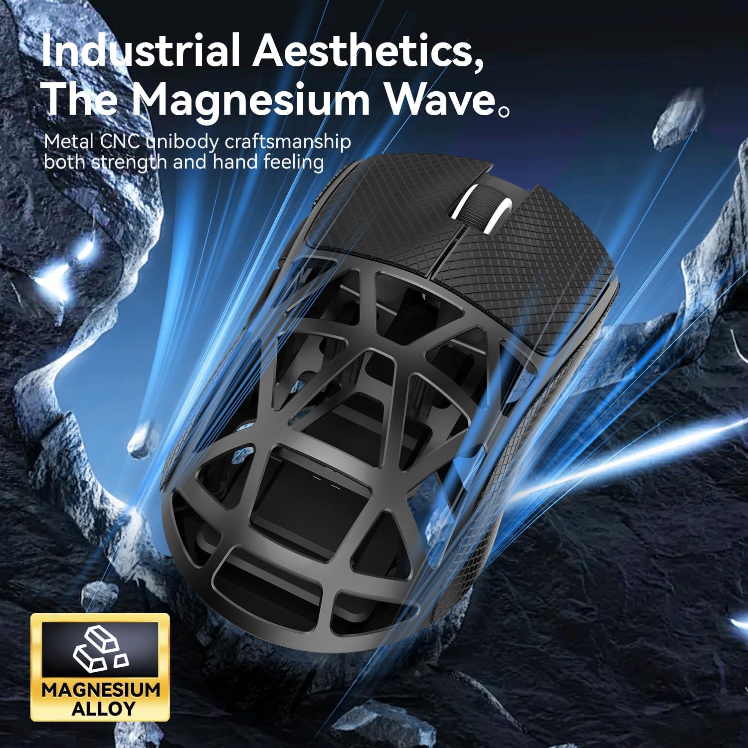 Миша бездротова магнієва Attack Shark R2 PixArt PAW3950 Grey - фото 3 Миша бездротова магнієва Attack Shark R2 PixArt PAW3950 Grey - фото 3