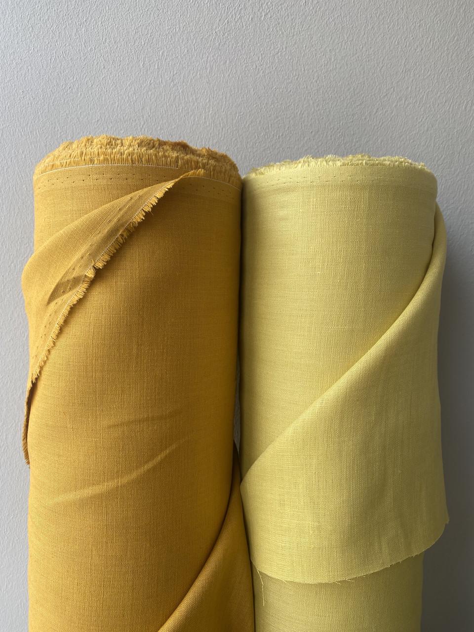 Тканина сорочково-платтєва LINEN PLUS 100% льон 143 см 127/284 Салатовий з жовтим відтінком - фото 8 Тканина сорочково-платтєва LINEN PLUS 100% льон 143 см 127/284 Салатовий з жовтим відтінком - фото 8