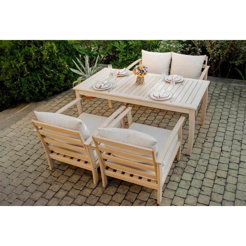 Обеденный стол Woodman Legato из натурального дерева бук 160х80 см Ореховый (53224) - фото 4 Обеденный стол Woodman Legato из натурального дерева бук 160х80 см Ореховый (53224) - фото 4