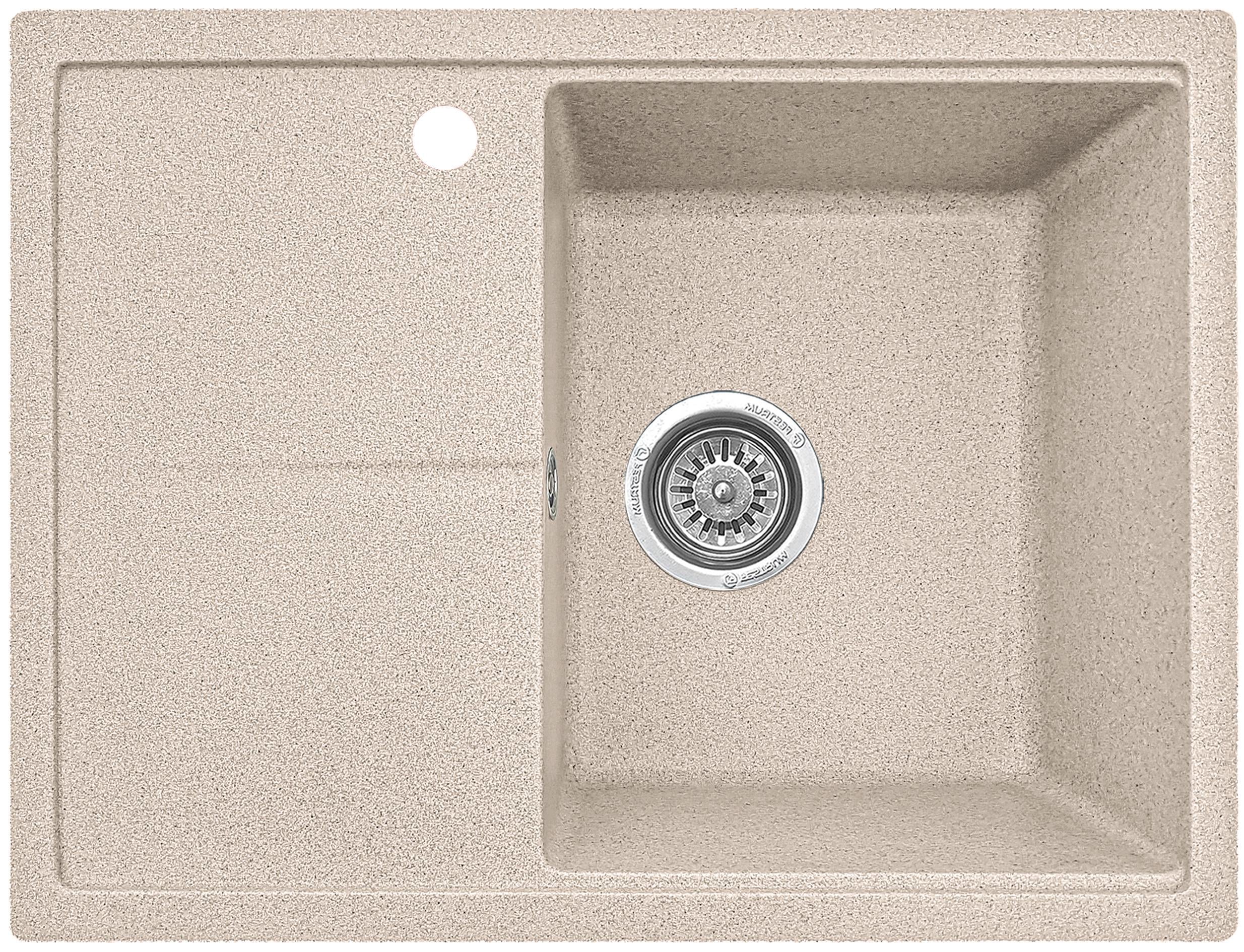 Мойка кухонная EcoLine EL75L 585х445 мм Бежевый