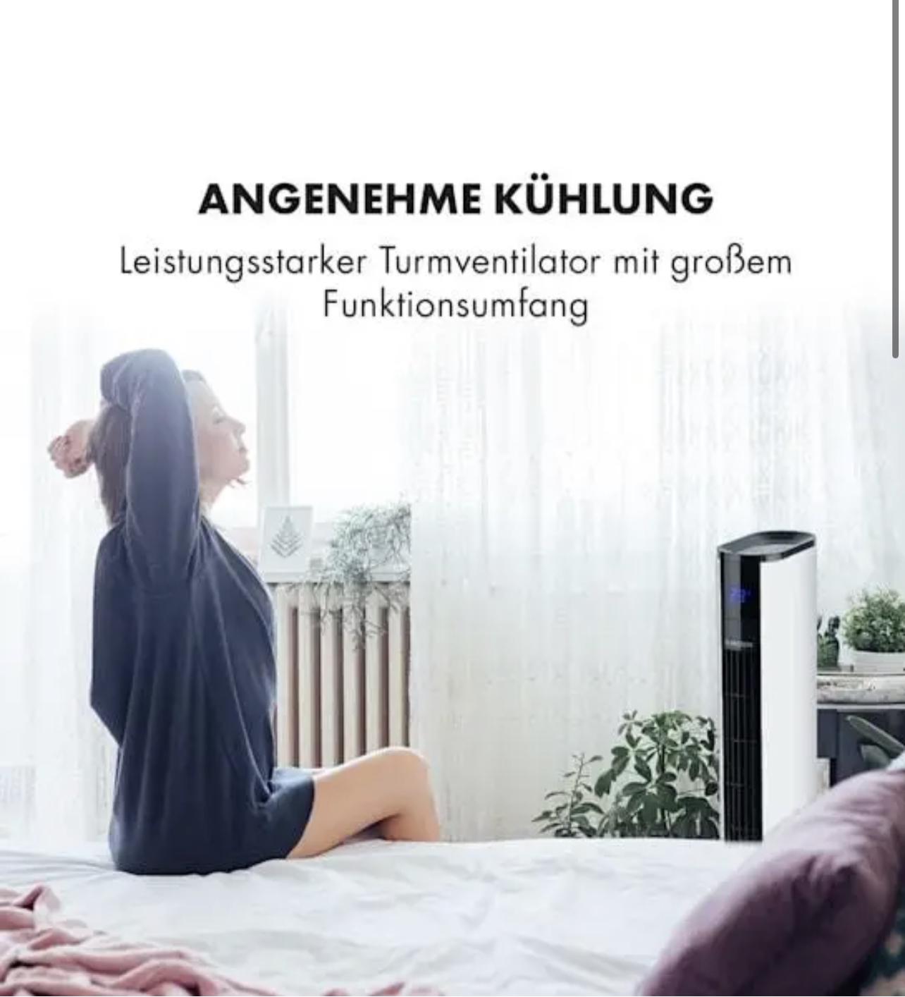 Вентилятор вежа Klarstein Skyscraper дистанційне керування 3G 48 Вт 1633 м3/год - фото 6