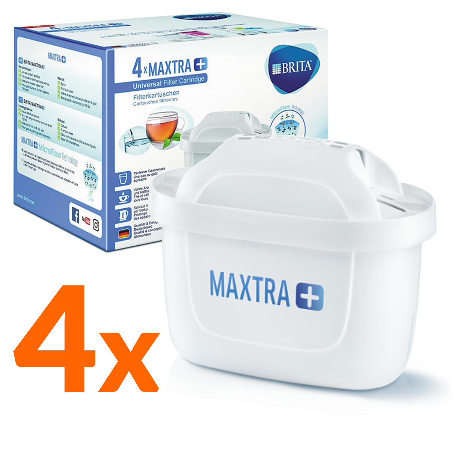 Картриджи для фильтра-кувшина BRITA MAXTRA+ 4 шт - фото 2