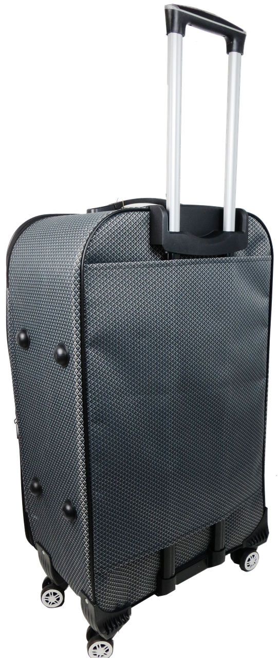 Чемодан на колесах Gedox GD Polo тканевый большой в клетку 100 л Серебристый - фото 3 Чемодан на колесах Gedox GD Polo тканевый большой в клетку 100 л Серебристый - фото 3