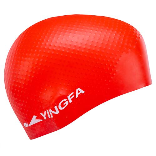 Шапочка для плавания Yingfa C0068 силиконовая Красный (33093159)