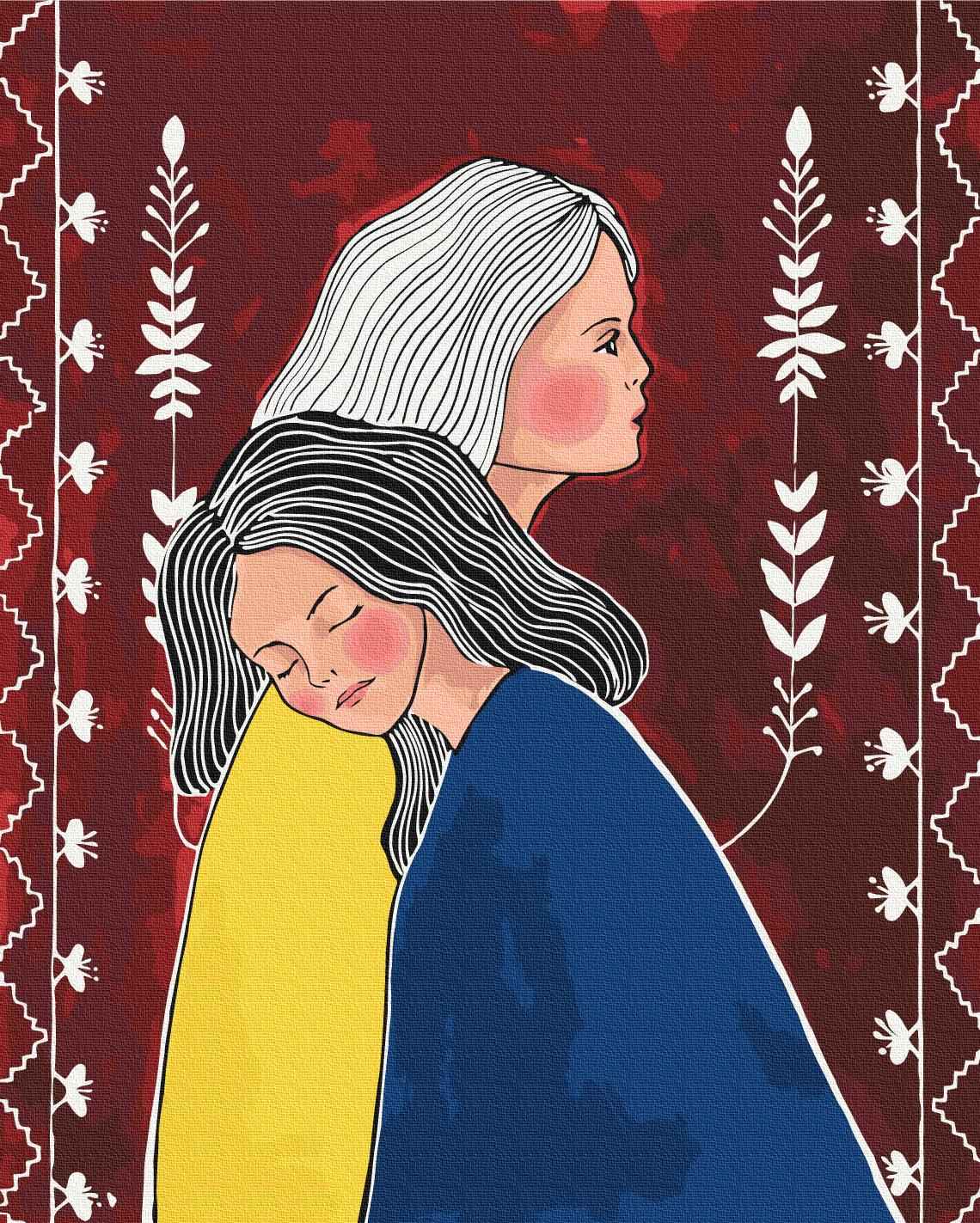 Картина по номерам Brushme Сестры 40x50 см (BS54028)