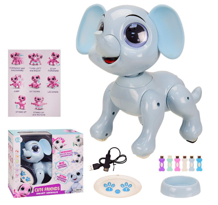 Игрушка робот Слоник на радиоуправлении USB свет/звук (AWN-00231) Игрушка робот Слоник на радиоуправлении USB свет/звук (AWN-00231)