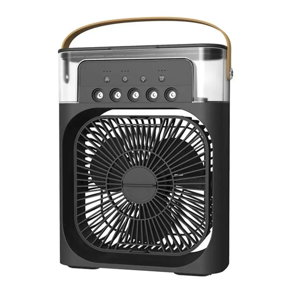 Кондиционер настольный Mini Cooling Fan USB с подсветкой/увлажнением и таймером Черный (26891926)