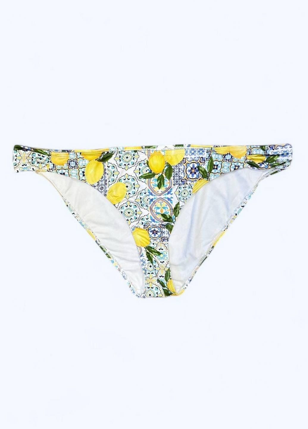 Купальні трусики PRIMARK 311708 Лимони р. 48 Білий