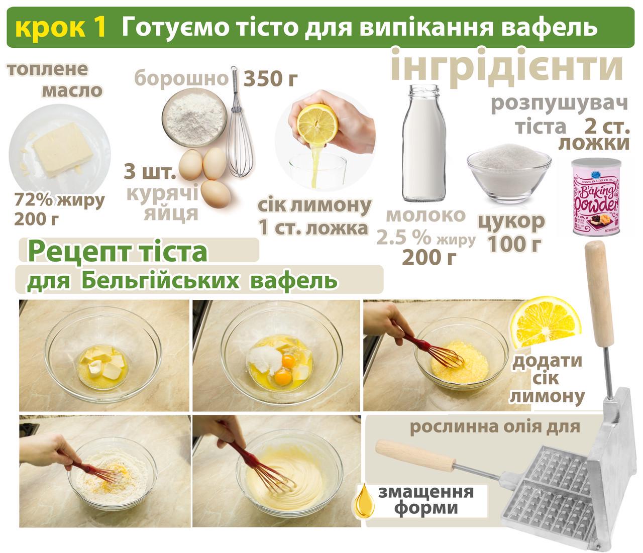 Вафельниця прямокутна Бельгійські вафлі (20241) - фото 3