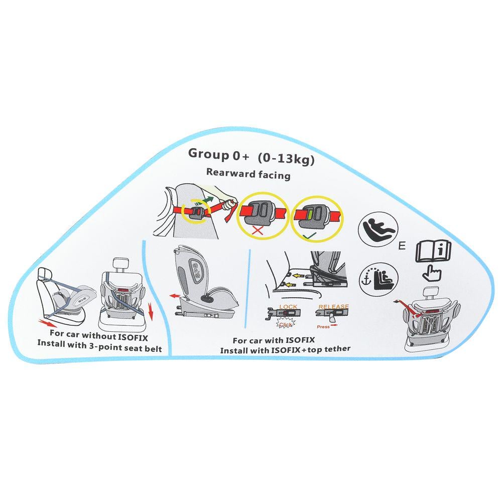 Автокрісло дитяче ME 1045 EVOLUTION 2 0-36 кг 360° ISOFIX/Top Tether з поворотом Чорно-бежевий (30330771) - фото 5 Автокрісло дитяче ME 1045 EVOLUTION 2 0-36 кг 360° ISOFIX/Top Tether з поворотом Чорно-бежевий (30330771) - фото 5