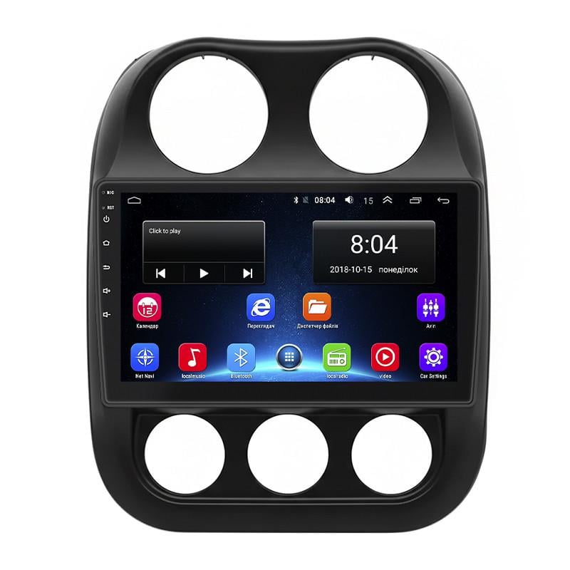 Автомагнитола штатная Lesko для Jeep Patriot 2007-2016 2/32 Гб Wi-Fi GPS Base 10" (32467997)