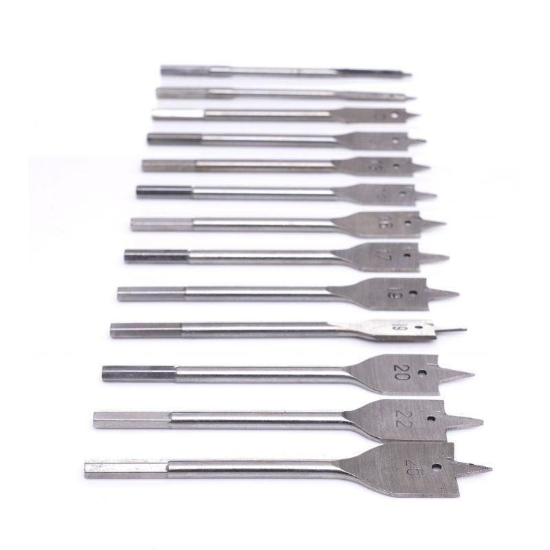 Набір пір'яних свердел Kraft&Dele по дереву 6-25 мм 13 шт (KD10549) - фото 4 Набір пір'яних свердел Kraft&Dele по дереву 6-25 мм 13 шт (KD10549) - фото 4