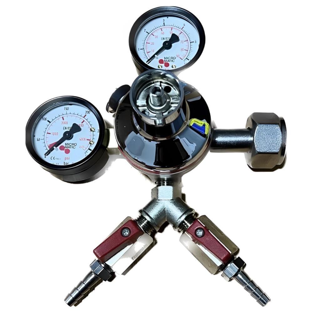 Углекислотный редуктор CO2 MIcro Matic на 2 выхода (16904) Углекислотный редуктор CO2 MIcro Matic на 2 выхода (16904)