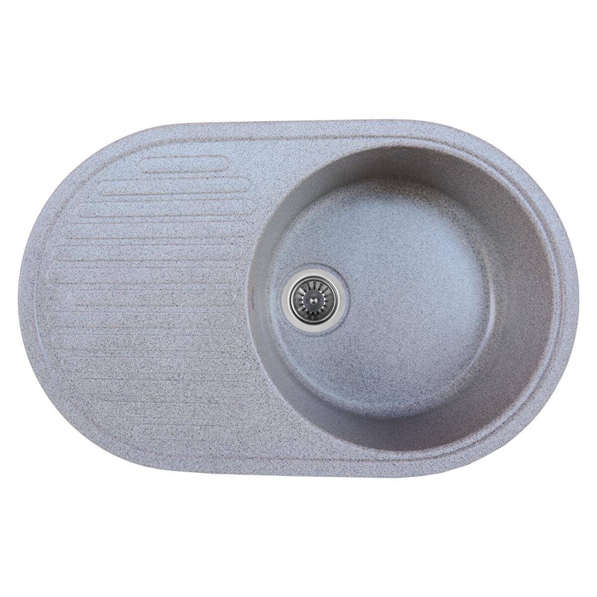 Мойка для кухни Platinum 7346 Astoria гранит глянец Серый (000024828)