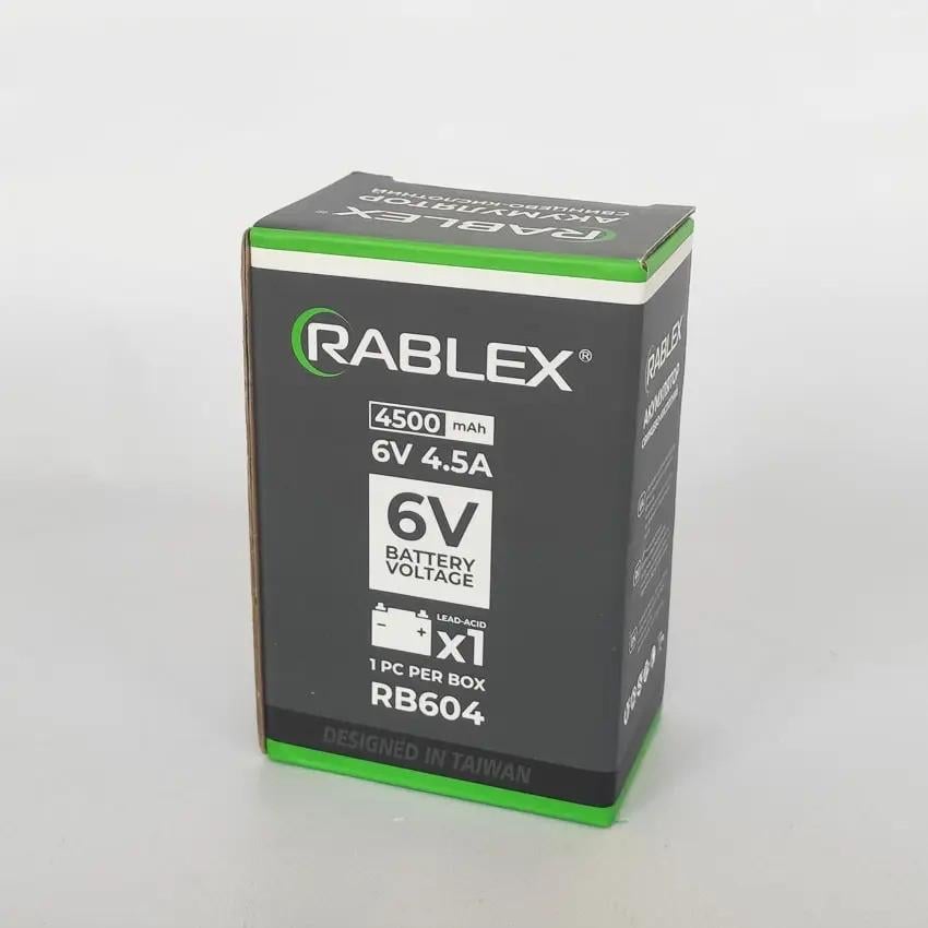 Акумулятор Rablex RB-604 6V 4,5A (14102750) - фото 4