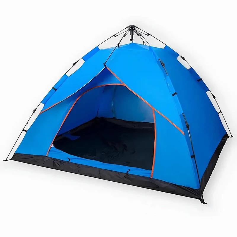 Палатка для 4 человек 220х220х145 см Синий (234573998_1007)