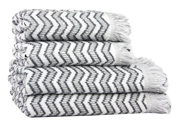 Полотенце махровое Maisonette Lord 50х100 см серый 450 г/м2