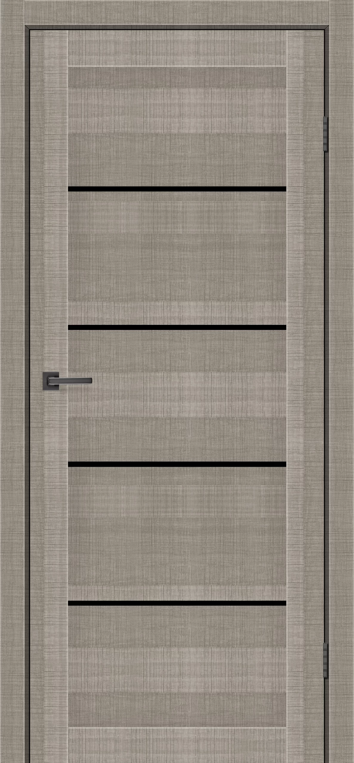 Двери Montana ПВХ стекло черное 2000х600 мм Кремовая (60237)