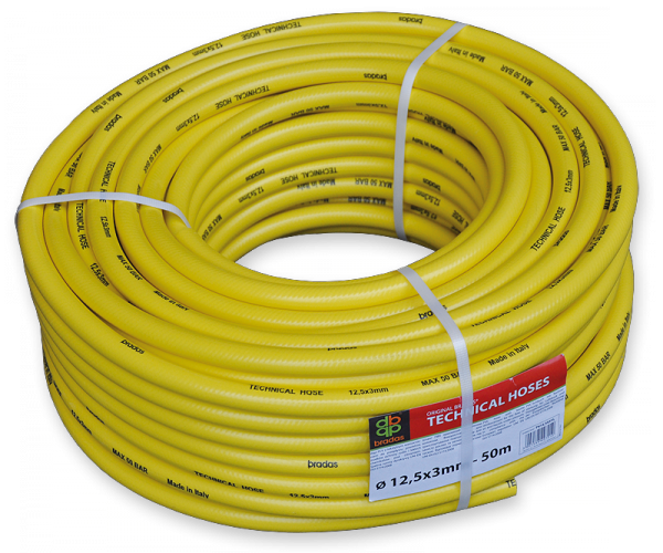 Шланг технічний 12,5x3 мм 17 bar Yellow (TH12,5x3YL)