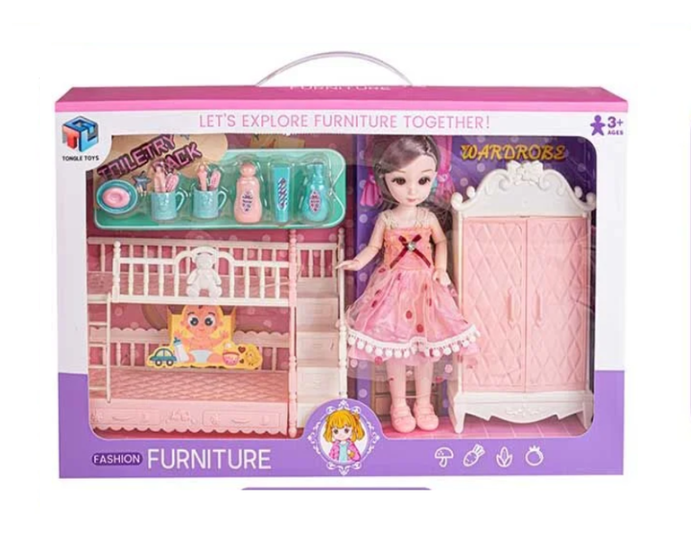 Кукла 6688-15/24 шарнирные суставы/аксессуары/мебель/в коробке 22 см (25484178)