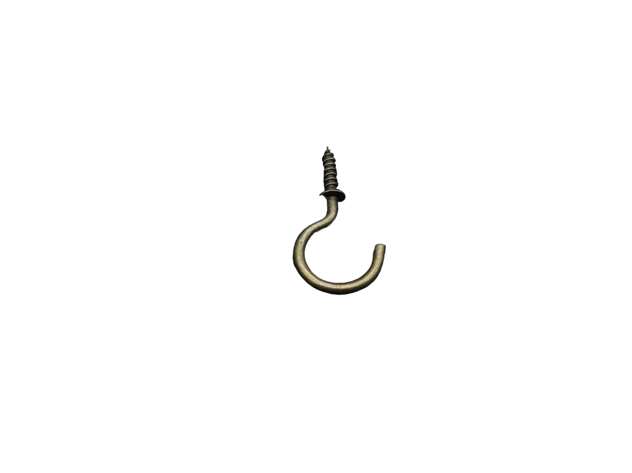 Крючок полукольцо тип С с резьбой по дереву 37х19 мм (В-215-2)