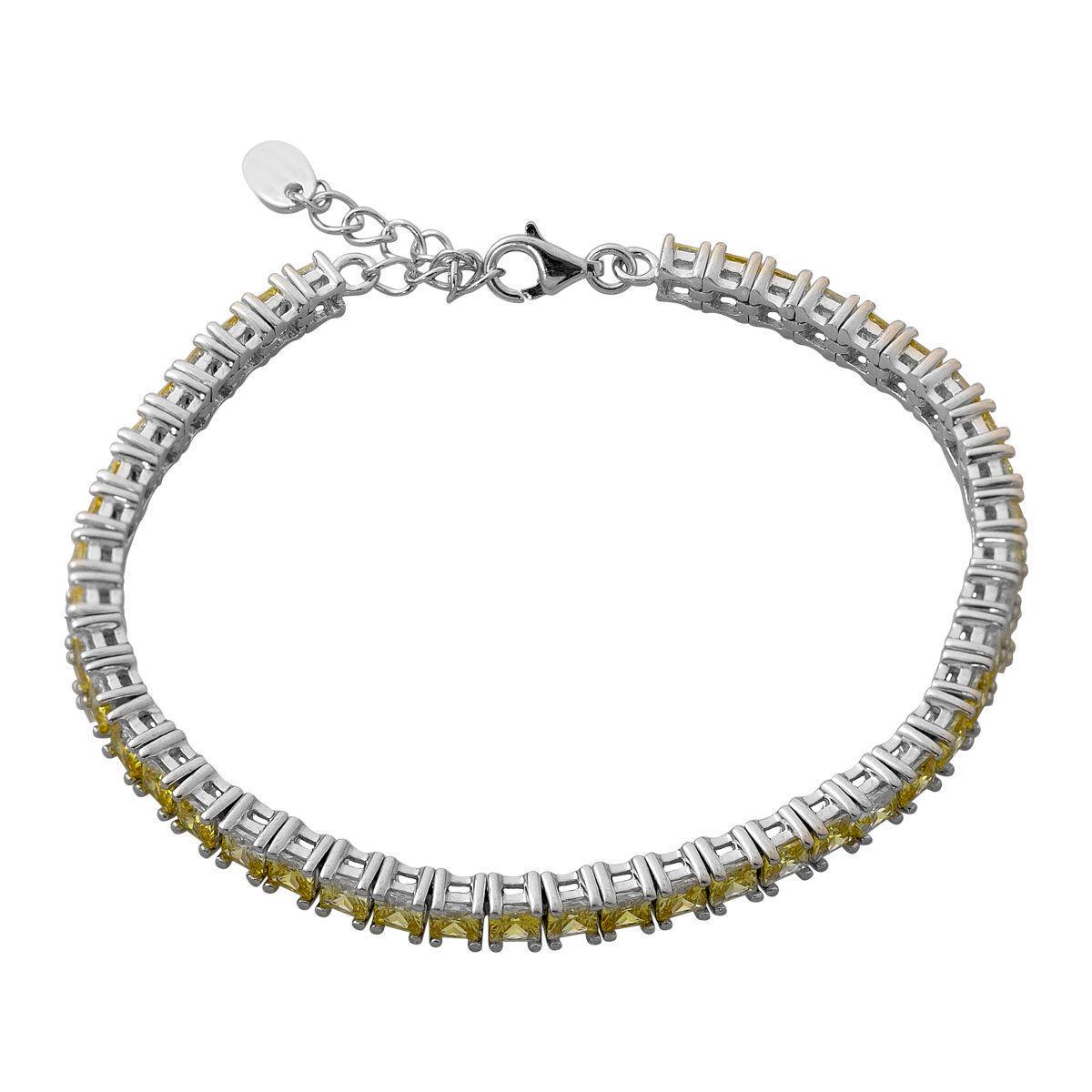 Браслет серебряный с фианитами 11,31 г 16 см (60002017)