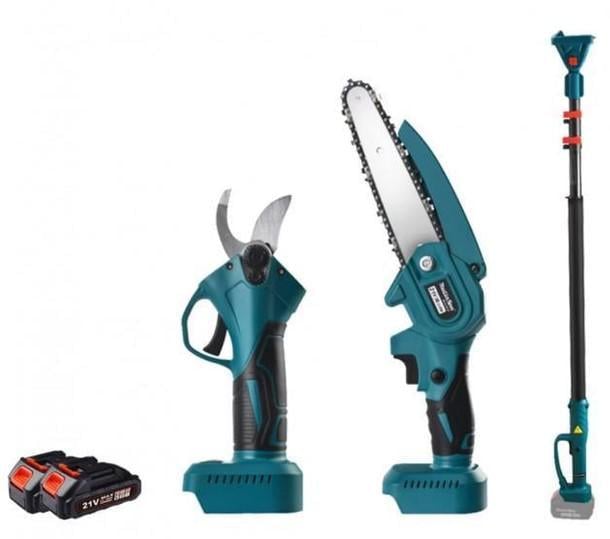 Набір електроінструменту акумуляторний універсальний для саду секатор/пила 6"/телескопічний висоторіз/2 батареї (2104618703) - фото 3