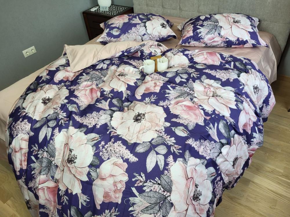 Комплект постельного белья Premium Farse сатин полуторный на резинке