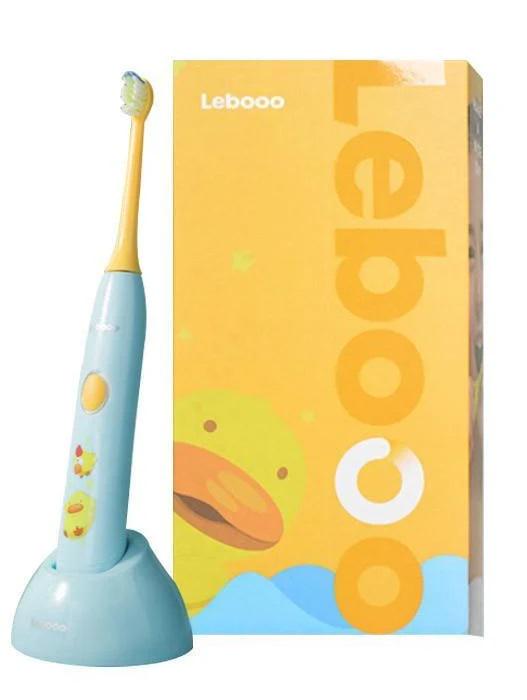 Зубная щетка детская звуковая Lebooo YOYO от 4 лет 4 насадки Голубой (7066)
