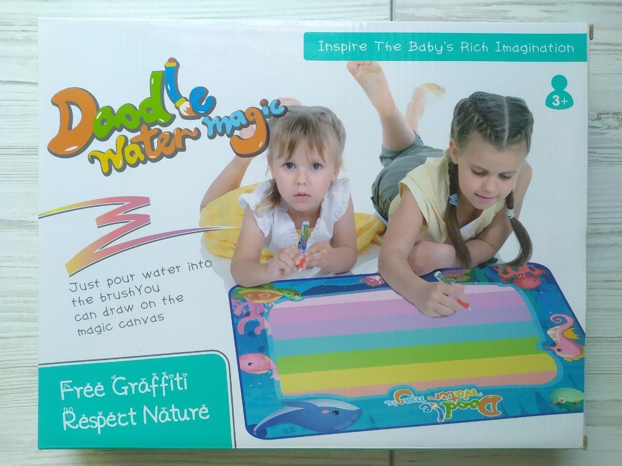 Килимок для малювання водою Shantou зникає через 5 хвилин 2 трафарети/маркери (774-2) - фото 2