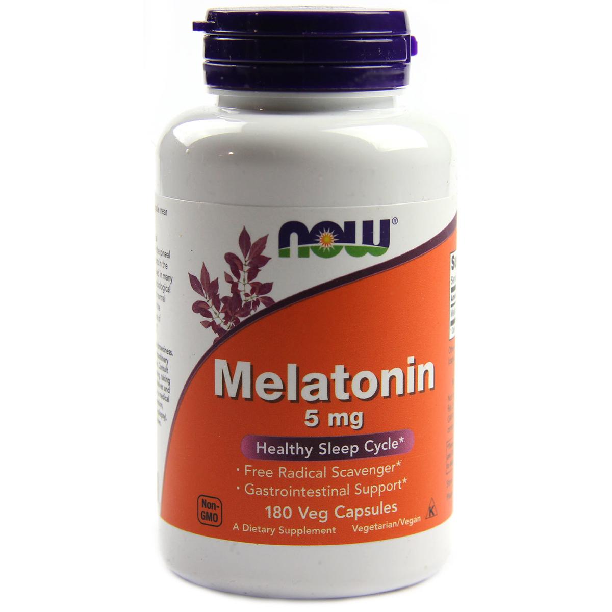 Мелатонин Melatonin Now Foods 5 мг 180 капсул (NF3556)