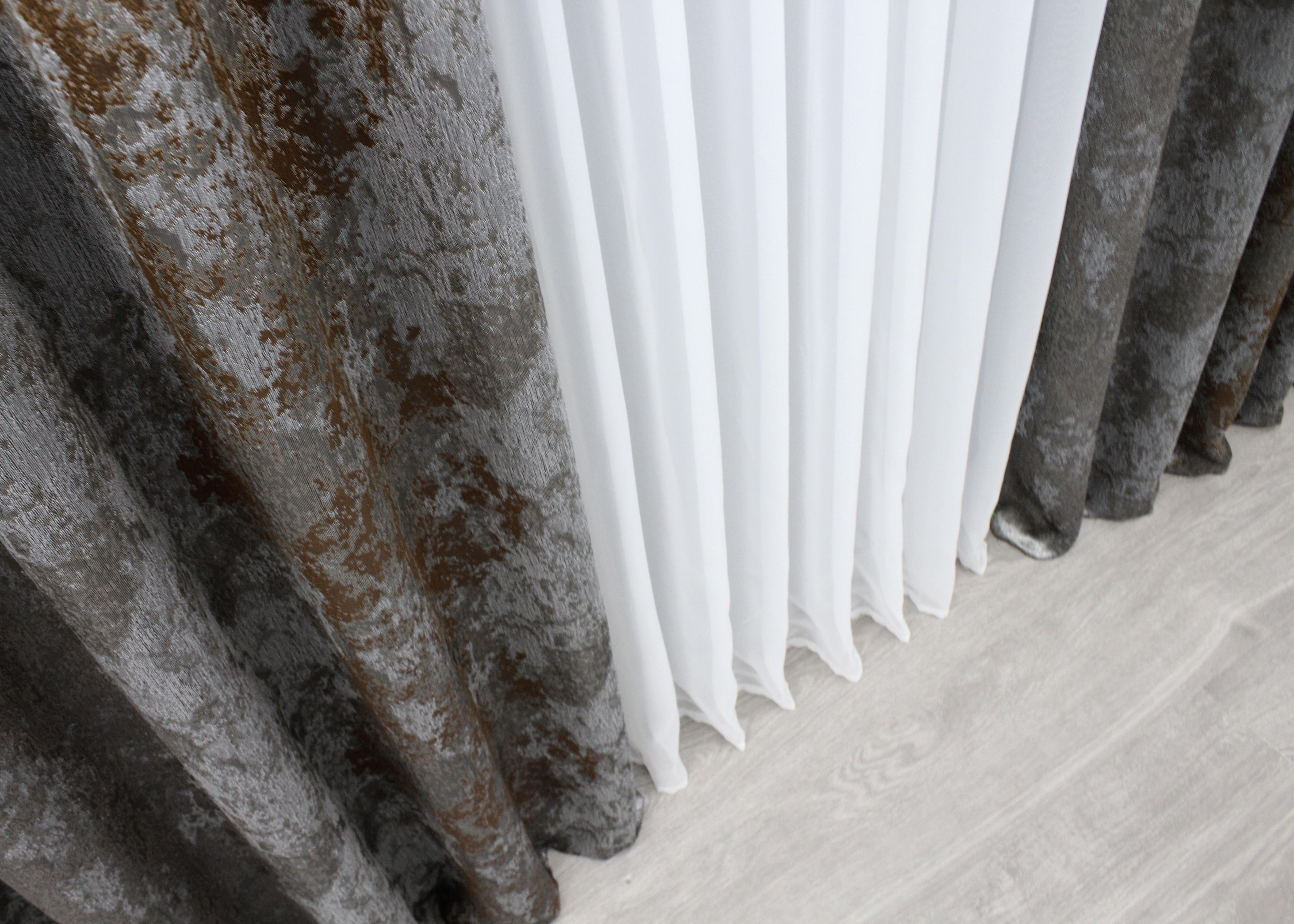 Комплект готовых штор VR-Textil Мрамор Al-7 № 1470ш 150х290 см 2 шт. Серый/Коричневый (33-0326) - фото 10 Комплект готовых штор VR-Textil Мрамор Al-7 № 1470ш 150х290 см 2 шт. Серый/Коричневый (33-0326) - фото 10