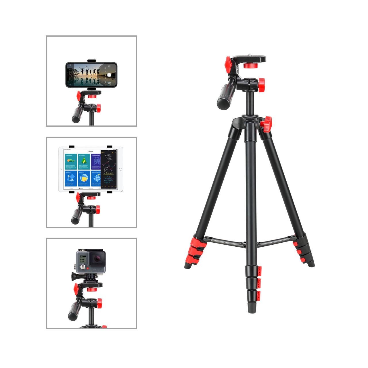 Штатив Zomei T70 для фотоапаратів камер та телефонів з кріпленням та пультом телефону - фото 8