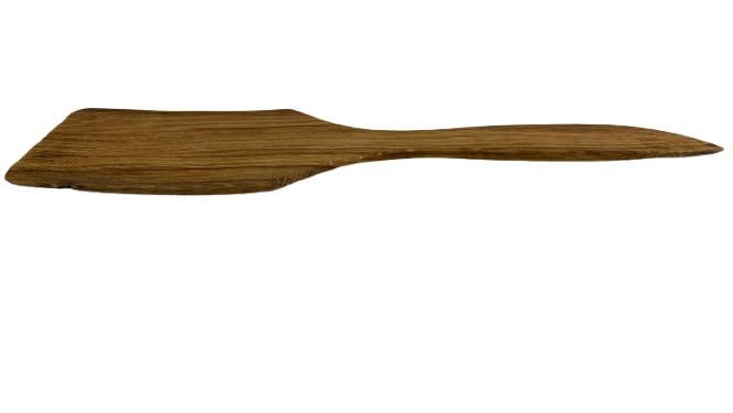 Лопатка кухонна зі скругленим краєм з дуба 30x7,5 мм (1011-25)