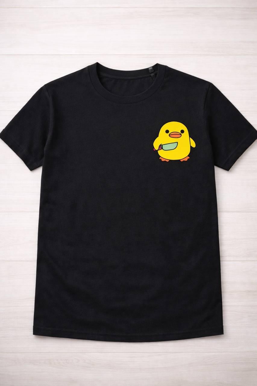 Футболка з принтом Cute Duck XXL Чорний