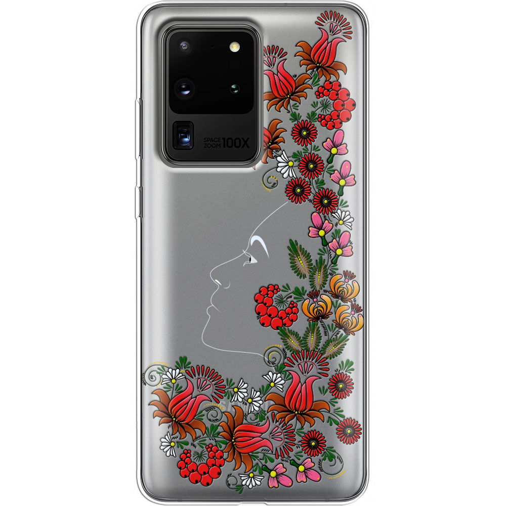 Чехол Boxface Samsung G988 Galaxy S20 Ultra 3D Ukrainian Muse Прозрачный силикон (38878-bk64-38878)