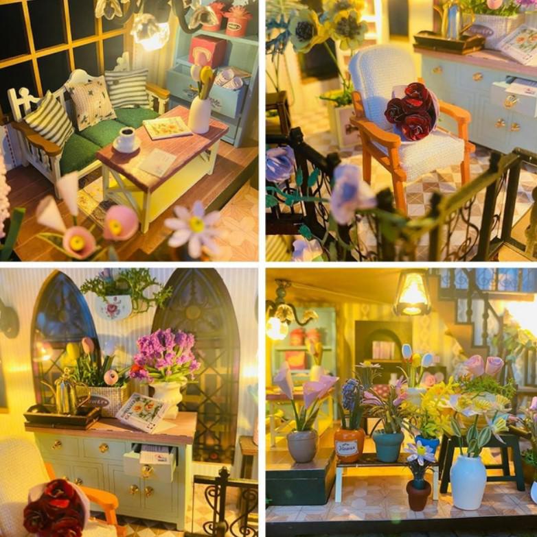 Конструктор-румбокс DIY House Будинок у квітах 22х17х24 см (2104618651) - фото 7 Конструктор-румбокс DIY House Будинок у квітах 22х17х24 см (2104618651) - фото 7