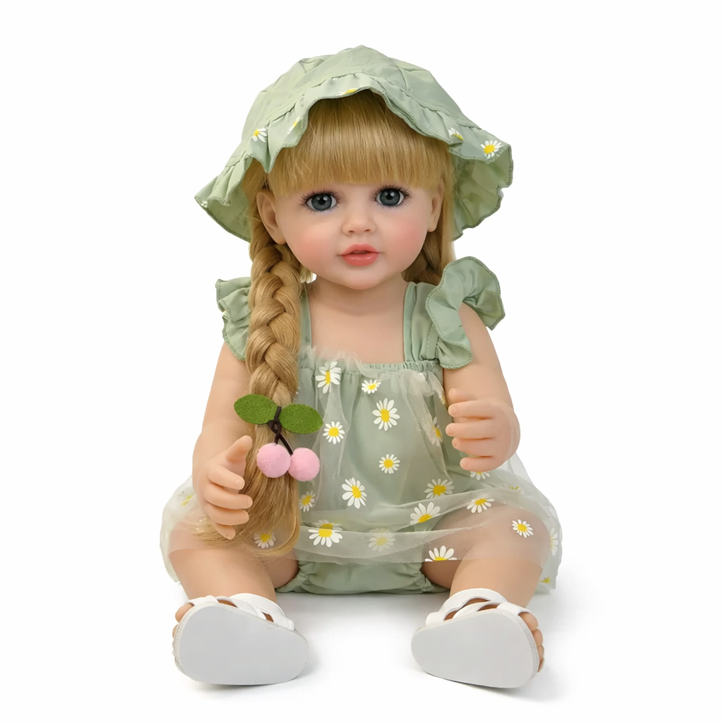 Кукла реалистичная Doll Reborn Baby Born силиконовая 55 см (К0100320)