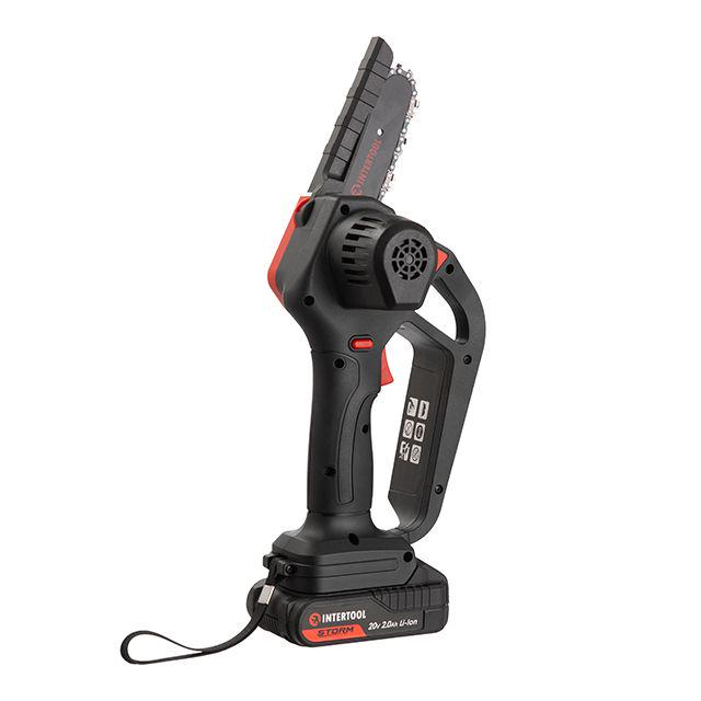 Пила ланцюгова акумуляторна 20 В/10 см, 4 м/с, літій-іон, 2.0 Ач/ЗП 2А, STORM Intertool (WT-9109) - фото 10 Пила ланцюгова акумуляторна 20 В/10 см, 4 м/с, літій-іон, 2.0 Ач/ЗП 2А, STORM Intertool (WT-9109) - фото 10